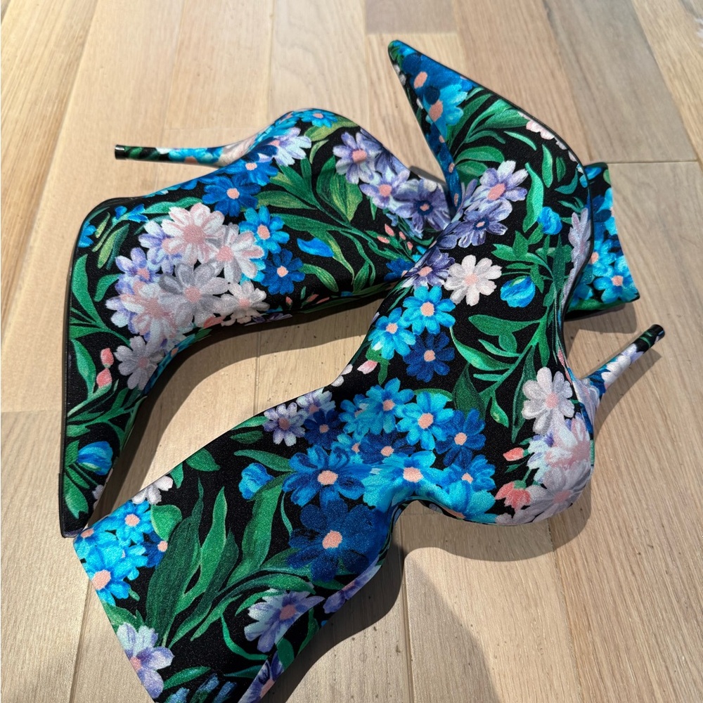 Balenciaga Floral Knife Boots 39